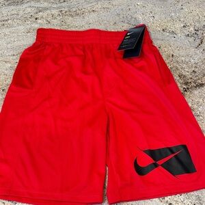 Nike boy's Bright Red Athletic Shorts